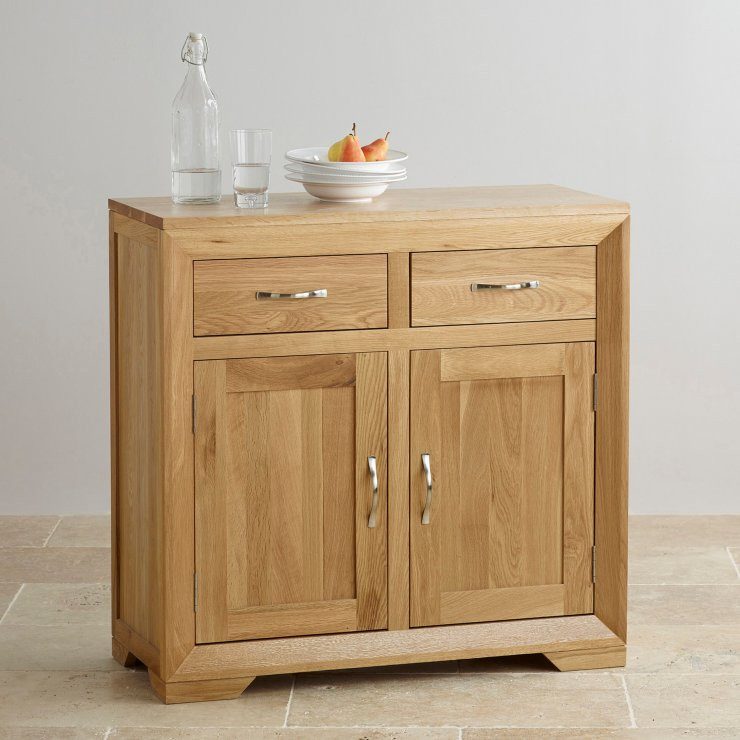 Chamfer Natural Solid Oak Small Sideboard