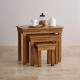 French Rustic Solid Oak Nest of Tables