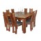 Zee 8 Chairs and 1500 x 1500mm Dining Table