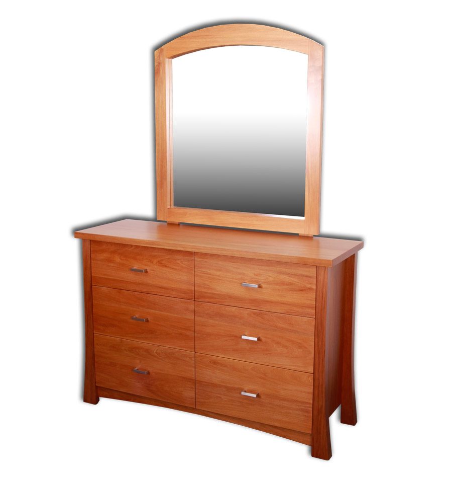 Kea 6 Drawer Dresser with Mirror