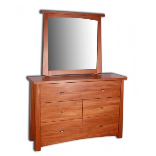 Oke 6 Drawer Dresser with Mirror