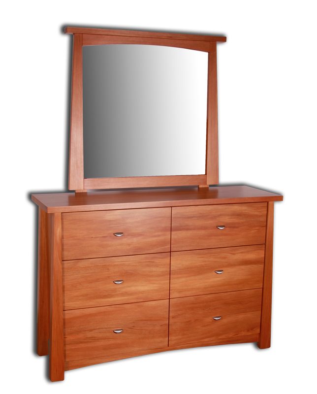 Oke 6 Drawer Dresser with Mirror
